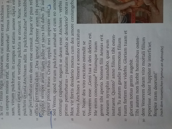 Latein Prima Nova Lektion 25 Venus Kommt Zu Anchises