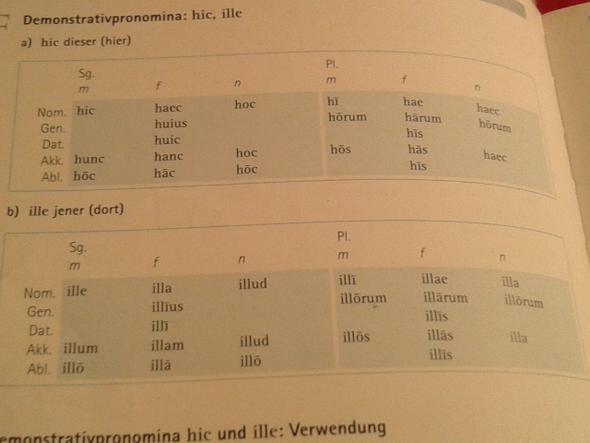 Latein Schlaue Leute Hic Ille Schule