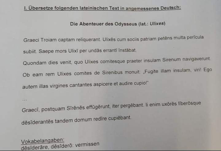 Latein Text übersetzen? (Schule, Sprache, Hausaufgaben)