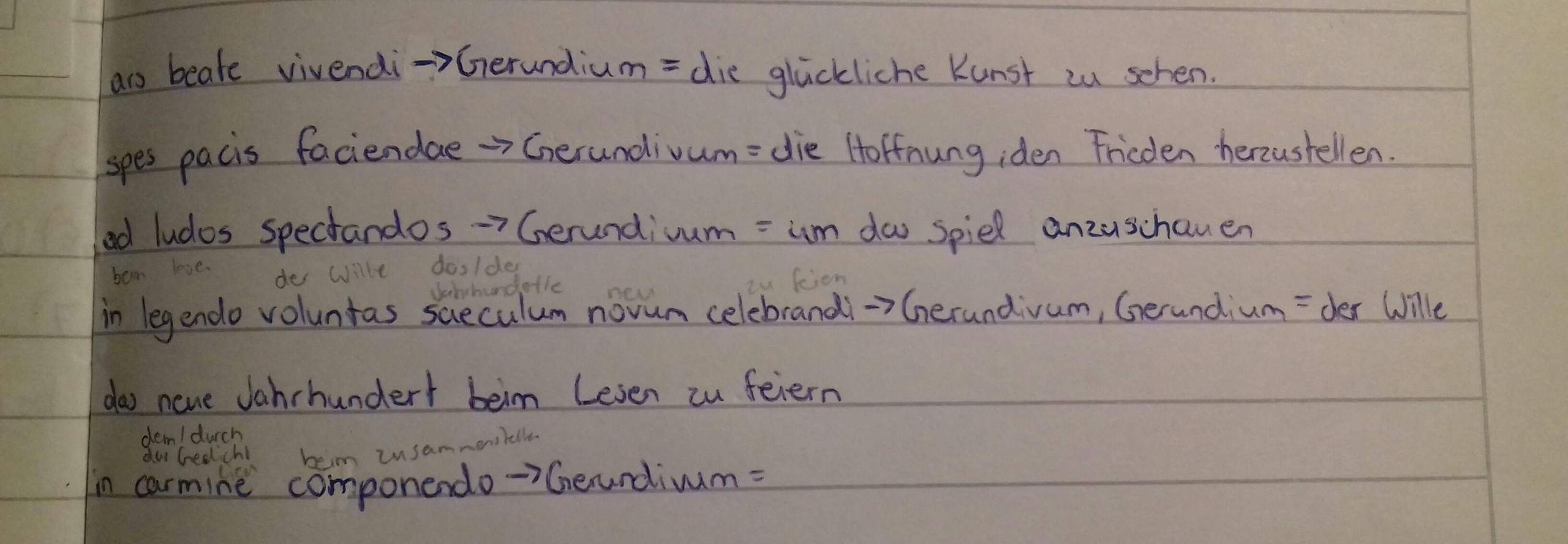 Latein Übersetzung Gerundivzm und Gerundium? (Computer, Sprache)