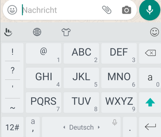Layout Von Whatsapp Tastatur Plotzlich Anders Android
