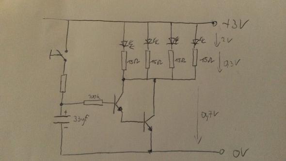 Led Zeitverzögerungsschaltung (Elektronik, Schaltung)
