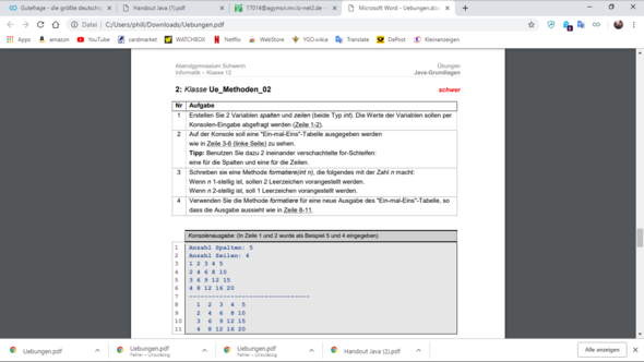Leerzeichen vor Leerzeichen vor