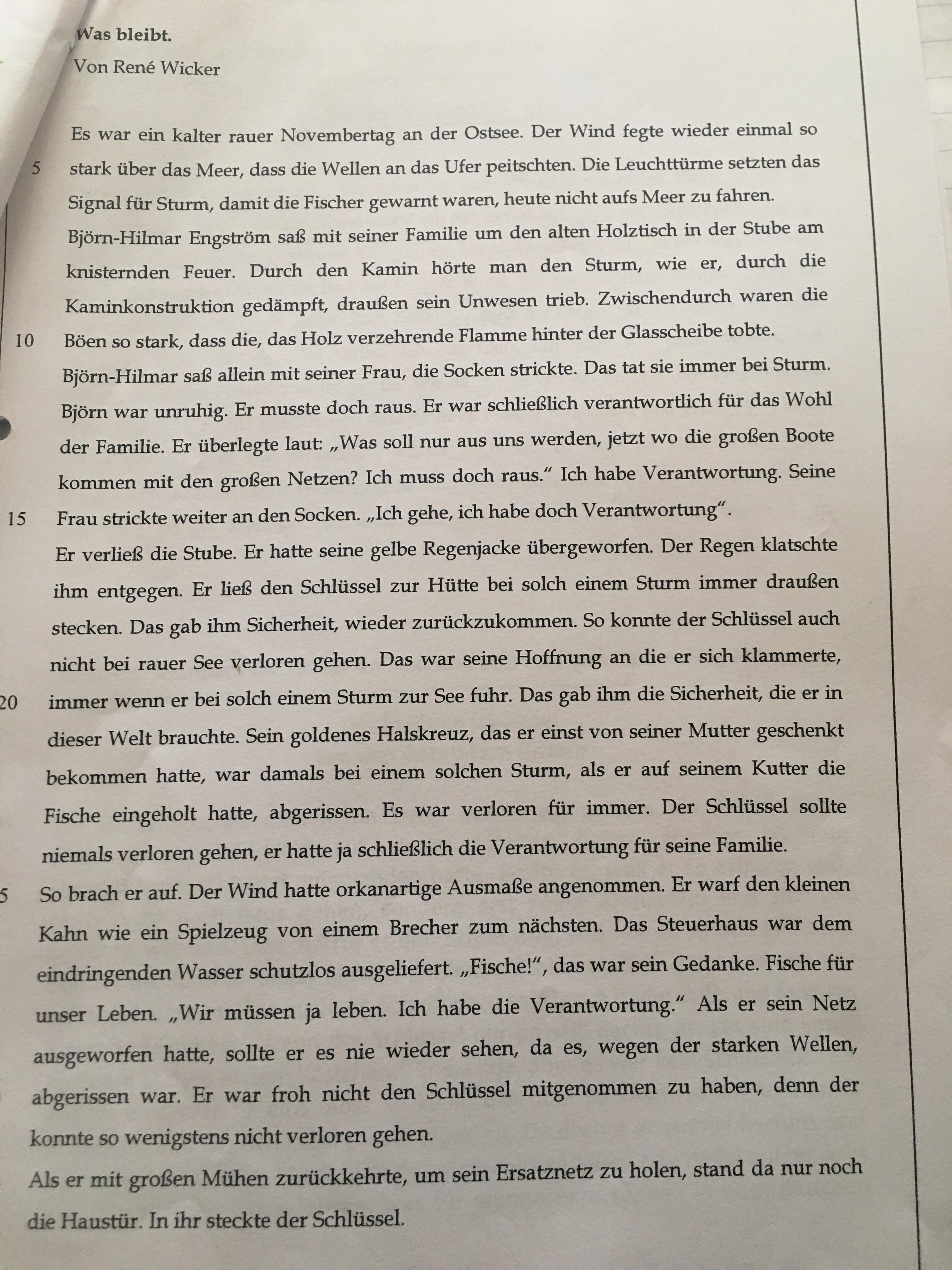Lehre der Geschichte? (Schule, Inhaltsangabe