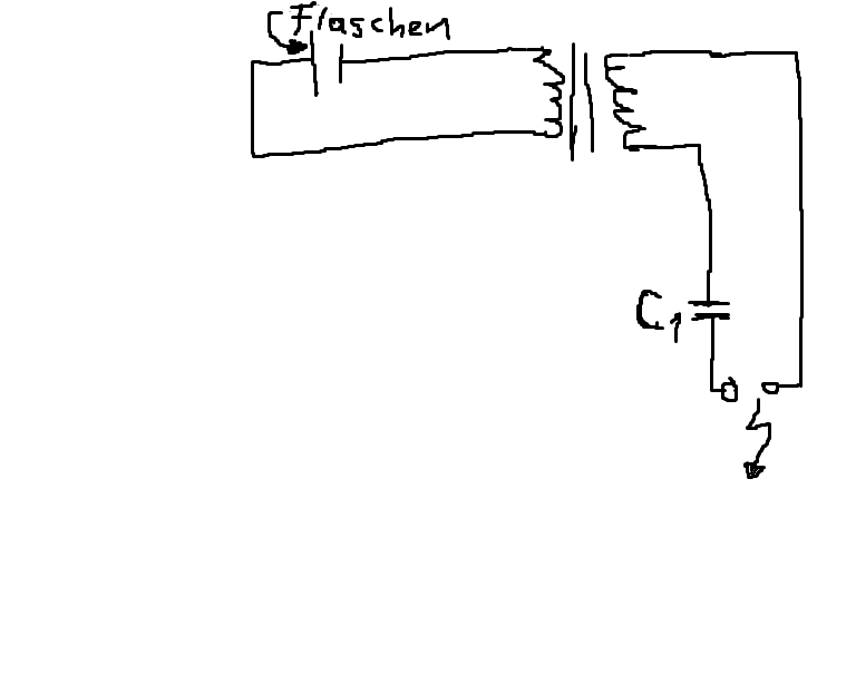 Leidener Flaschen & mini-transformator (Elektrik, Schaltplan)