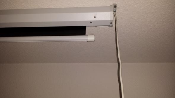 Leinwand Kabel An Wand Befestigen Heimwerken