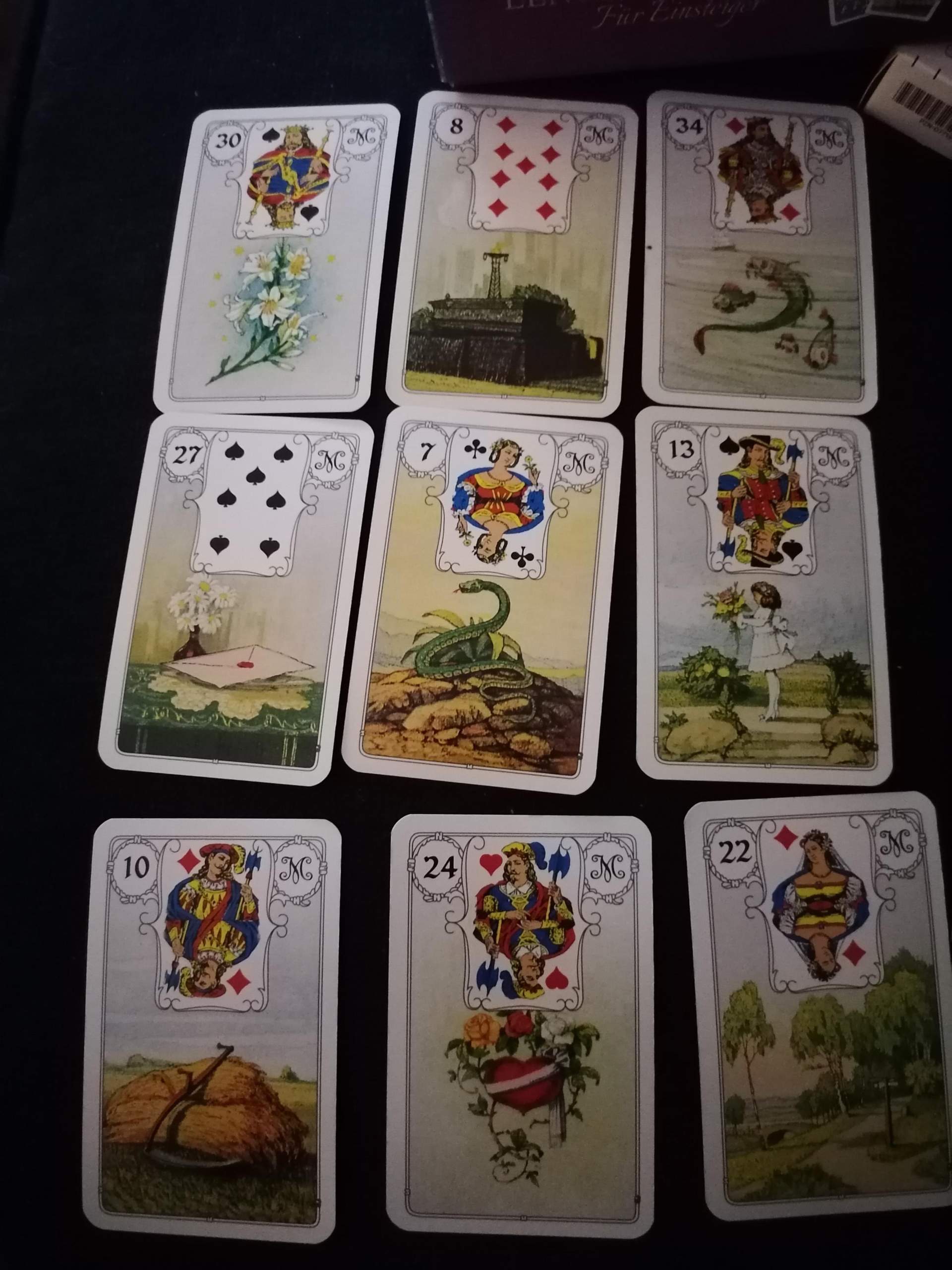 Lenormand Tarot: Deutung? (Männer, Gefühle, Spiritualität)