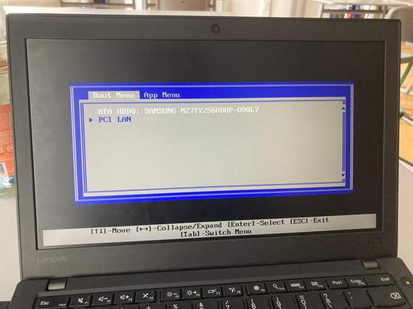 Lenovo Laptop hängt in Bootmenu?