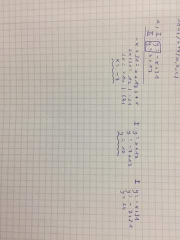 Leute ich brauche kurz Hilfe bei Mathearbeit Gleichsetzungsverfahren?