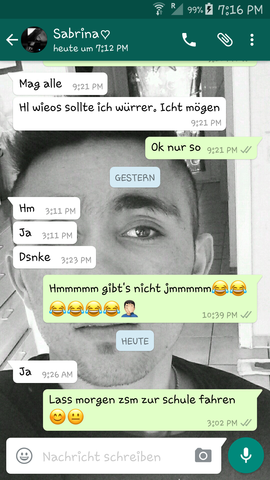 mädchen schreibt nicht zurück