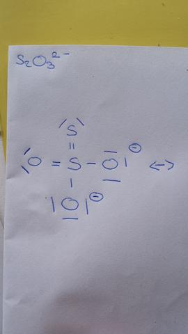 S203 Structure Lewis Formel von Thiosulfat S2O3 ^2- (Chemie)