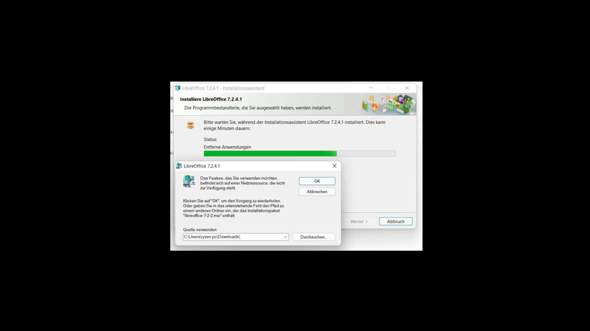 LibreOffice lässt sich nicht installieren?