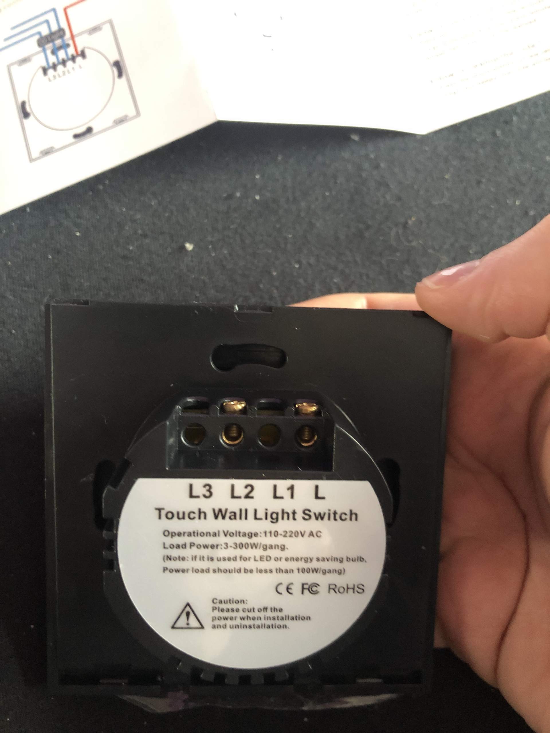 Lichtschalter anschliessen L2 und L? (Technik, Elektrik)