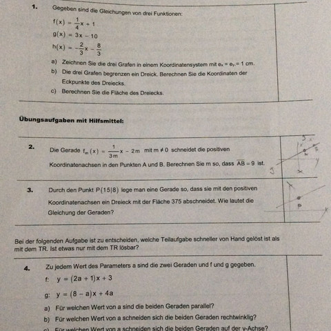 Aufgabe 2 - (Mathe, Mathematik, Taschenrechner)
