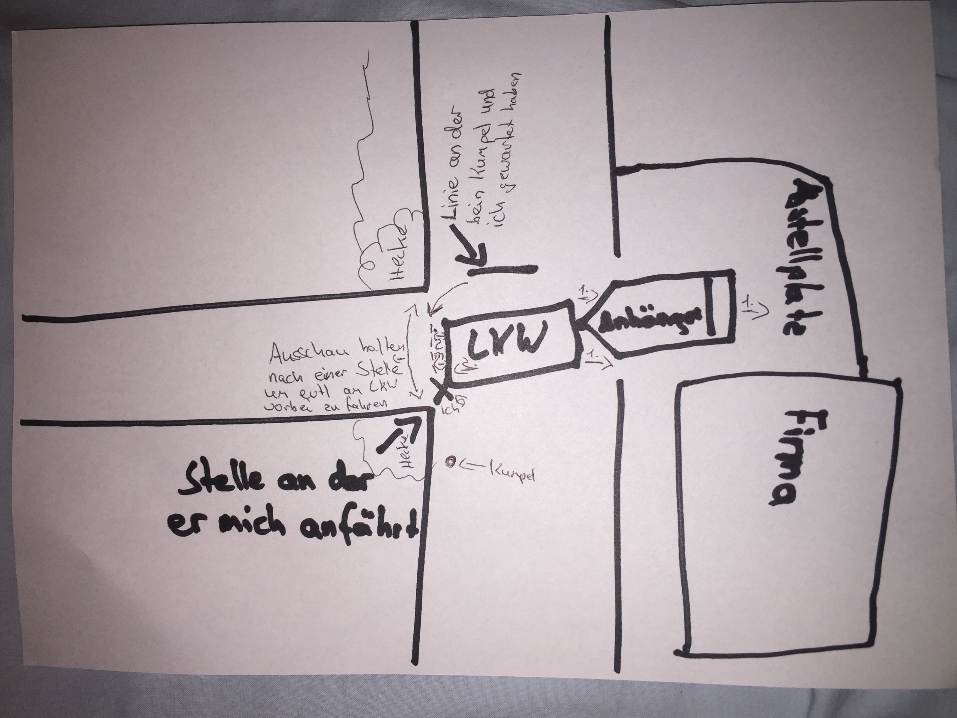 Lkw mit Anhänger rückwärts fahren ohne weitere Leitperson? (Motorrad