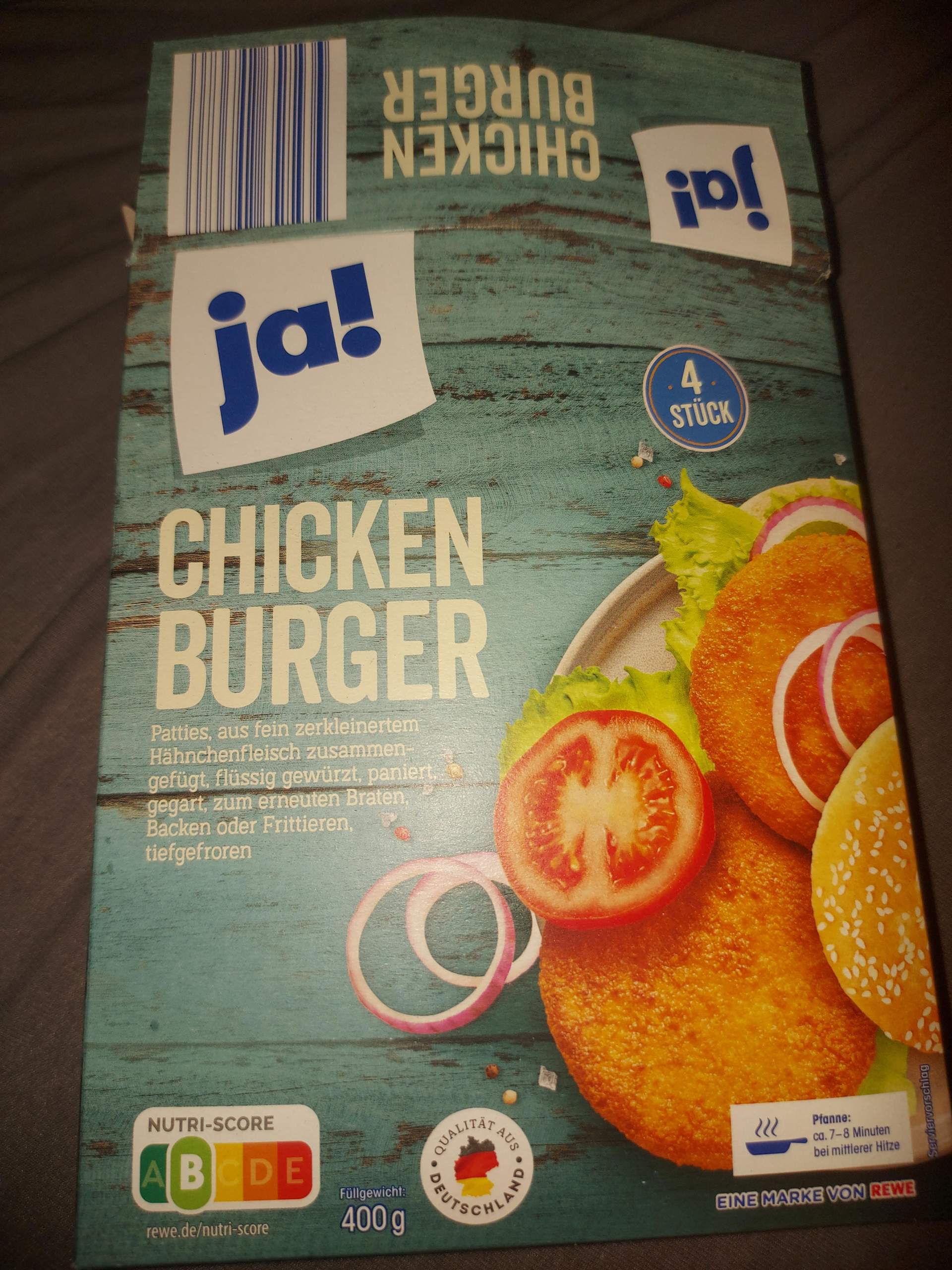 Loch in Chicken Burger Pattie Packung? (Fleisch, Haltbarkeit, Kühlschrank)