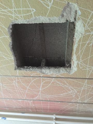 Kann Ich Das Loch Von Der Betondecke Von Unten Schliessen Haus Handwerk Bau