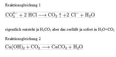 Reaktionsgleichungen - (Chemie, Ionen, Nachweis)