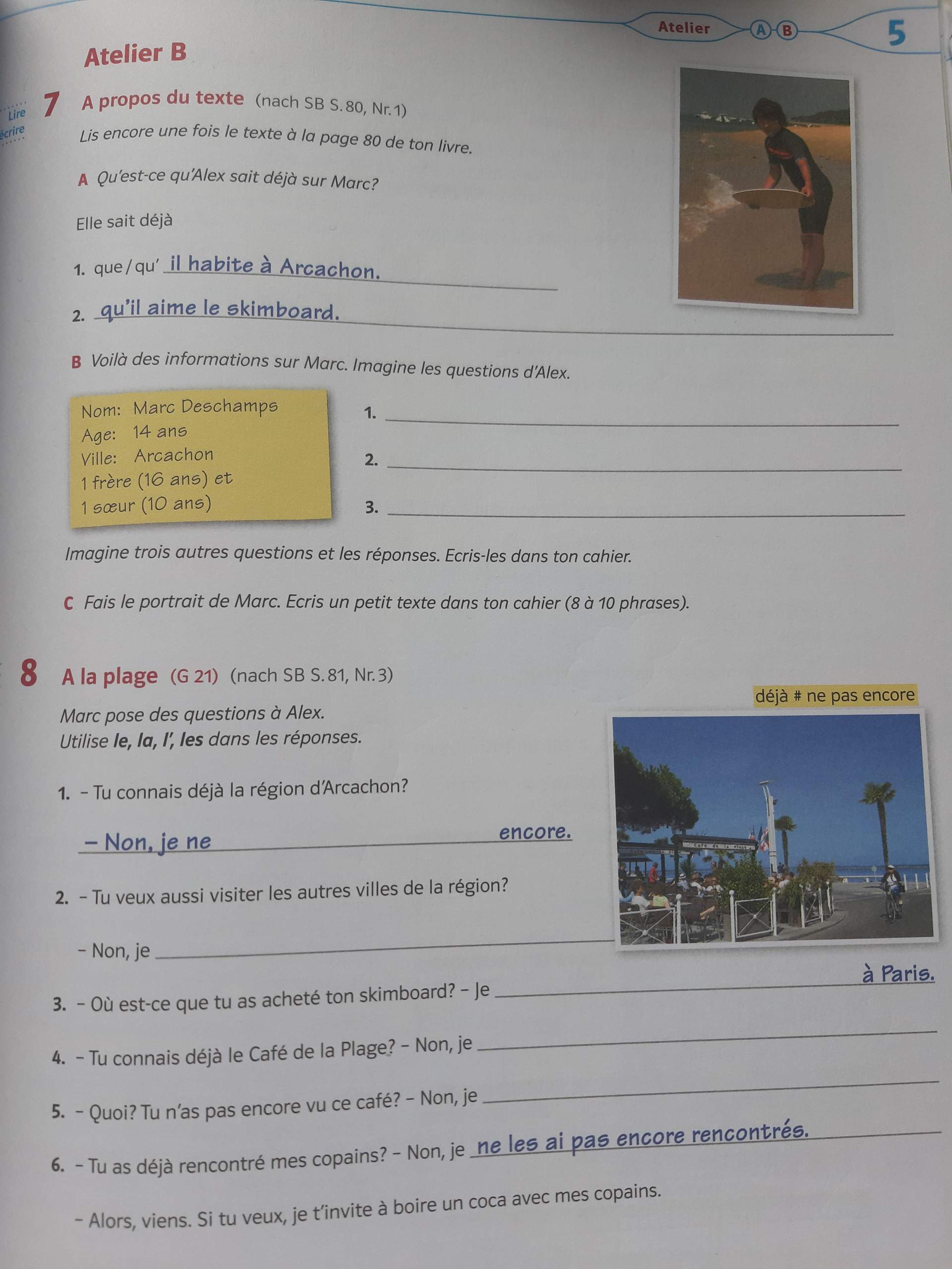 Lösungen découvertes 2 CDA? (Schule, Hausaufgaben, Französisch)