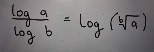 Logarithmus-Frage?