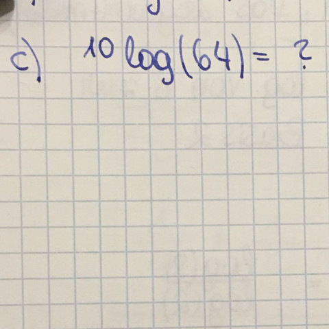 Also das soll der Logarithmus von 64 mit der Basis 10 sein! - (Schule, Mathematik, Physik)