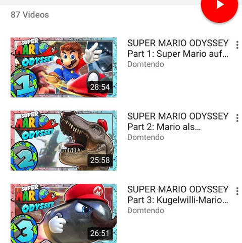 Lohnt es sich das Lets Play Mario Odyssey von Domtendo zu schauen?
