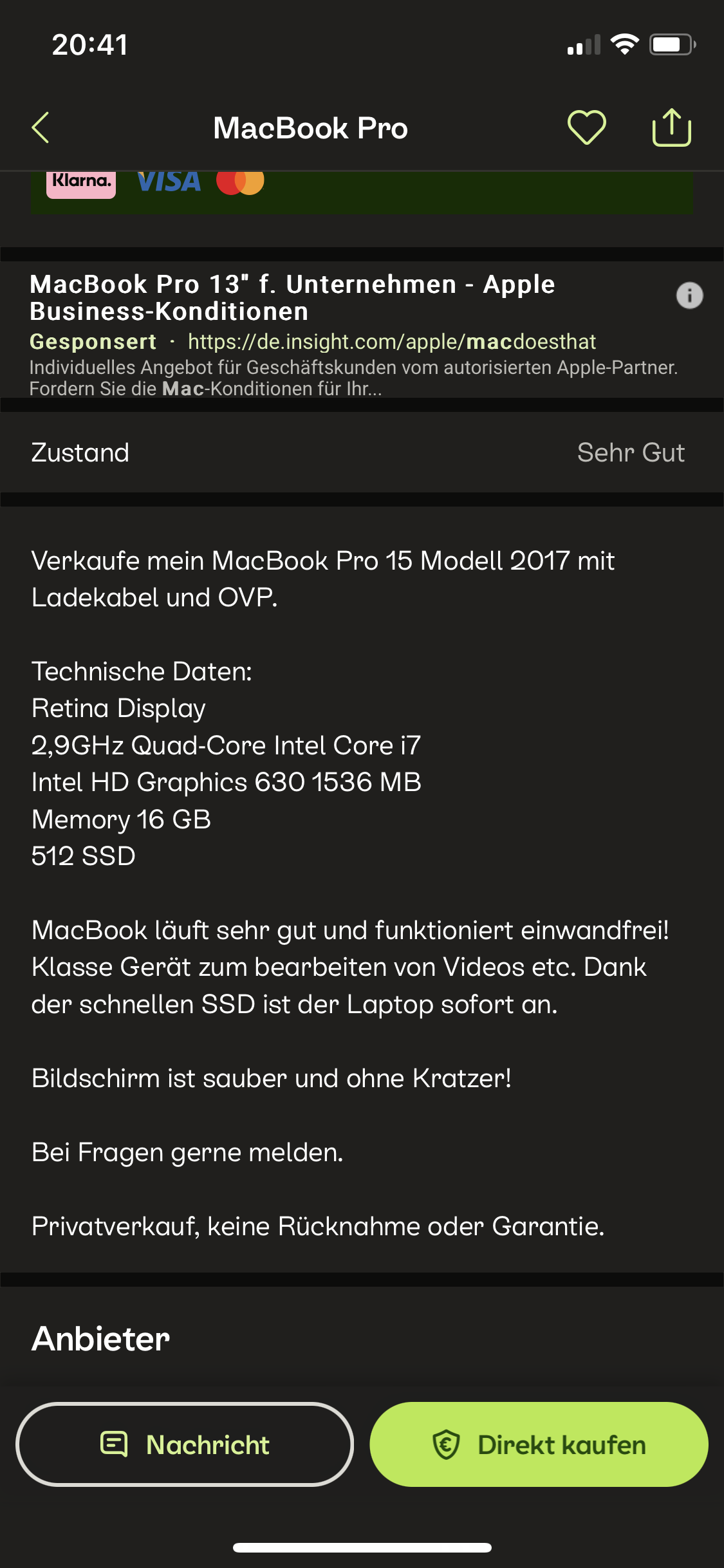 Lohnt es sich ein MacBook von 2017 zu kaufen? (Apple, Laptop, MacBook Pro)