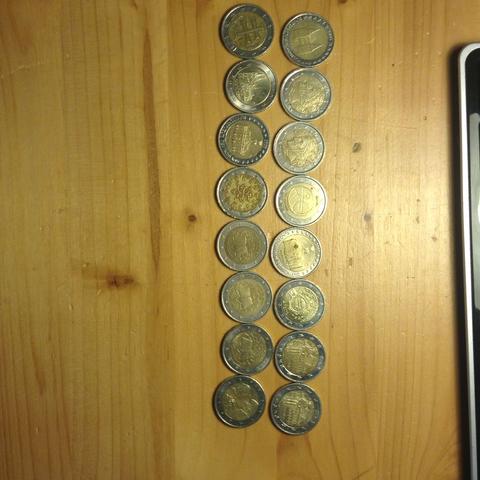 Die 2 Euro Münzen  - (Geld, Euro, Münzen)