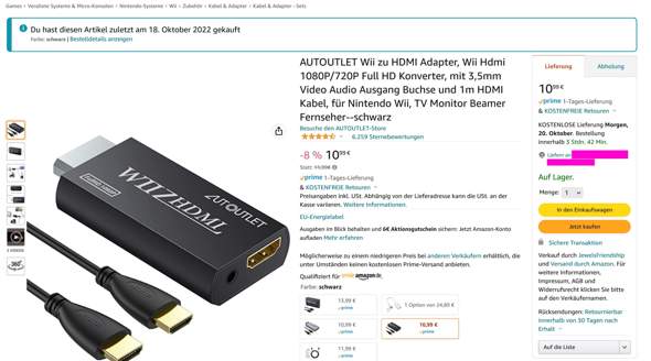 Lohnt sich ein Wii-zu-HDMI-Adapter?