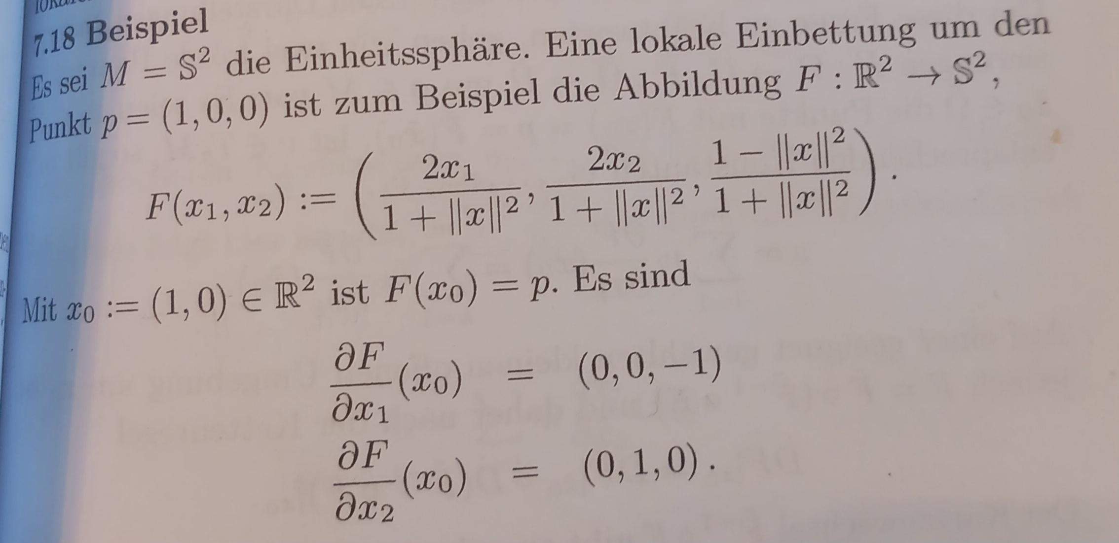 Lokale Einbettung (Differenzierbare Mannigfaltigkeit)? (Mathematik