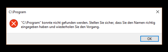 Fehler - (Windows 10, Batch)