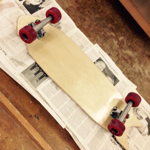 Longboard  - (bauen, Holz, Skateboard)
