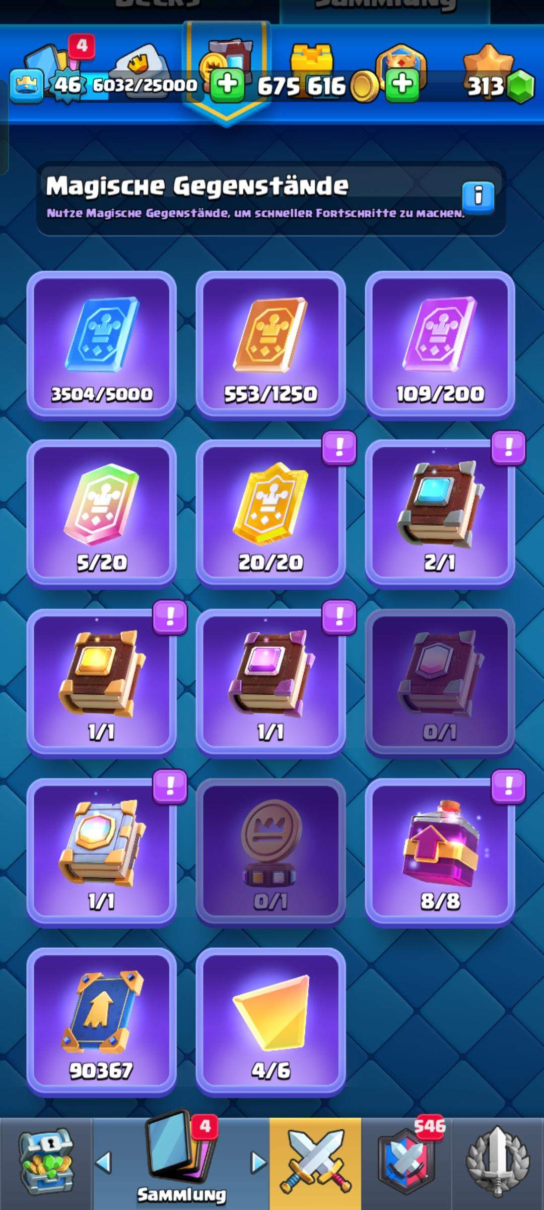 Vor Lvl 16 Clash Royale, Items behalten oder ausgeben? (Supercell)