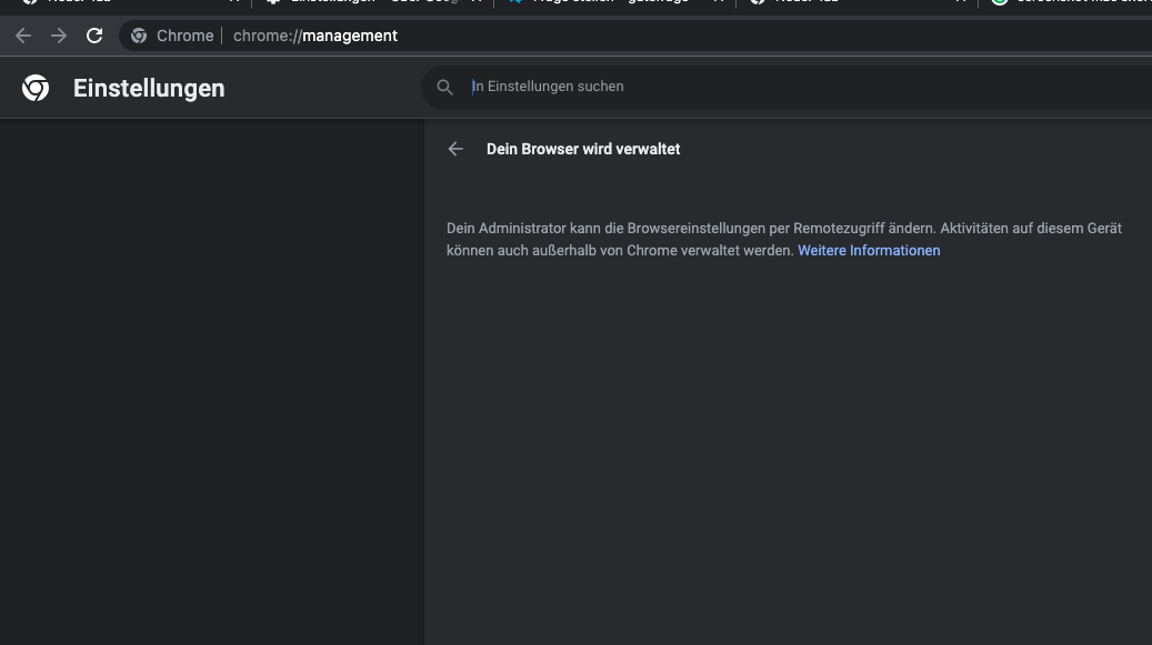 Macbook Browser wird von (d)einer Organisation verwaltet? PC, Spiele und Gaming)