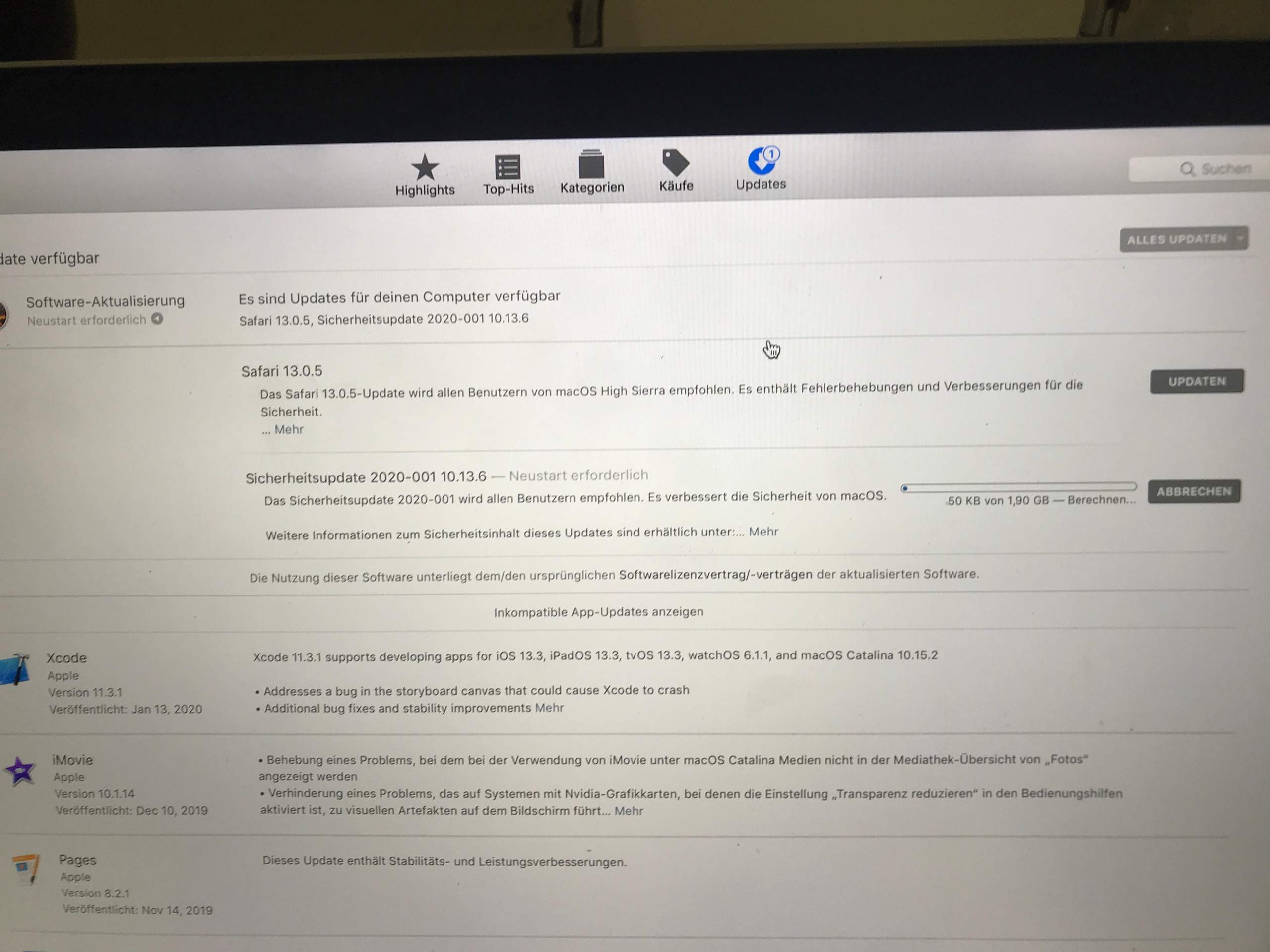 2014 macbook pro software update