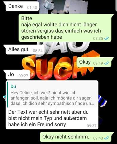 Frage mit freundin sb gute Frage an