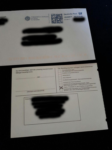 Mangelkarte Per Post Ohne Bilder Etc Polizei Roller Brief