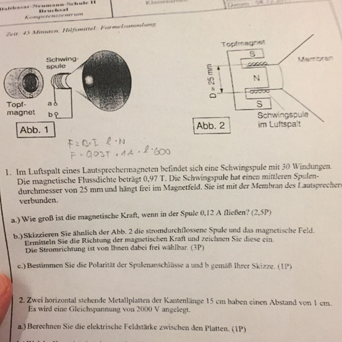 Hilfe - (Schule, Physik, Formel)