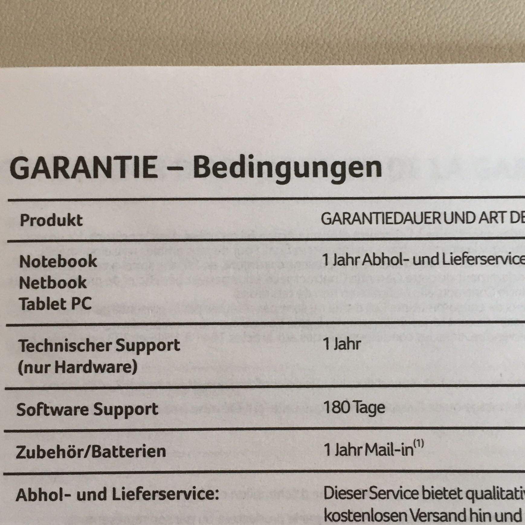 "Mail in" bei Acer Garantie für Akku? (Computer)