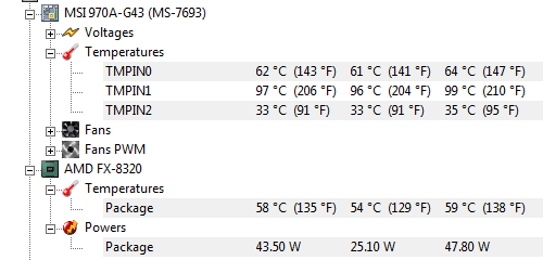 Hier die Temperaturen - (Computer, CPU, Mainboard)