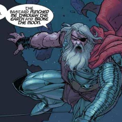 Hier wie er gegen galactus kämpft - (Comic, Marvel, Thor)