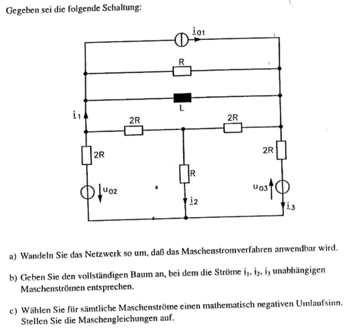 Maschenstromverfahren, wie stelle ich einen Baum mit unabhängigen Maschenströmen auf?