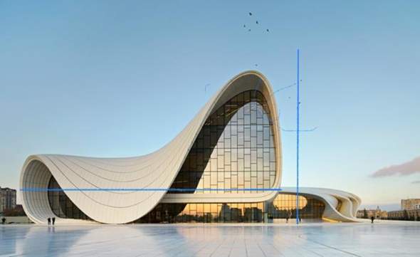 Maße Heydar Aliyev Cultural Center?