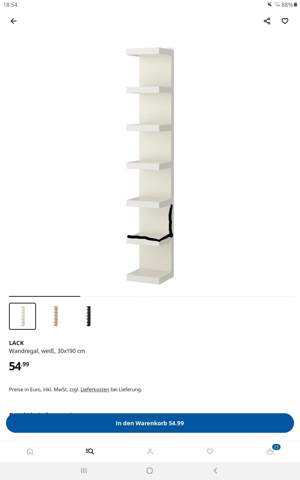Maße Lack Wandregal von IKEA?