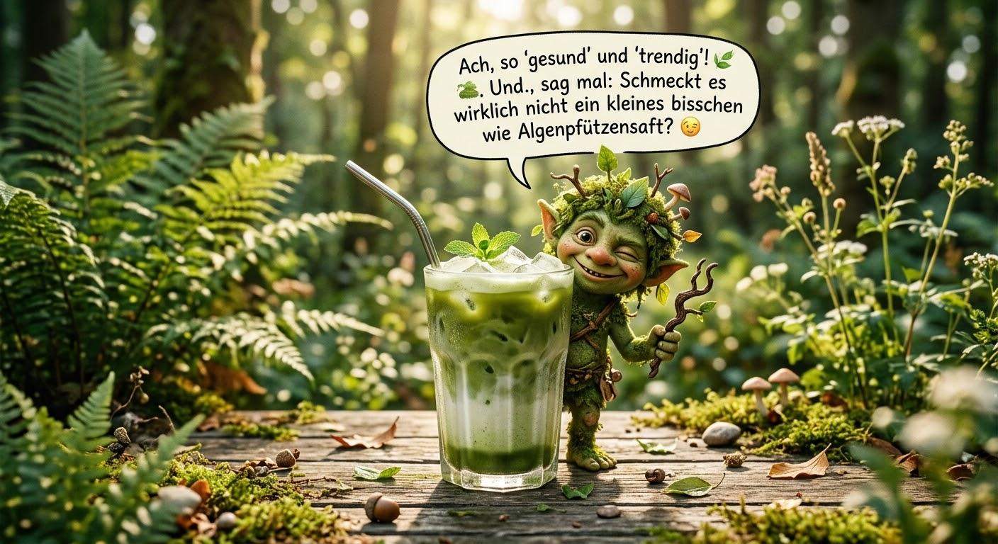 Matcha latte 🤡: Na, schmeckt dein grünes Wunder wirklich nach Natur ...