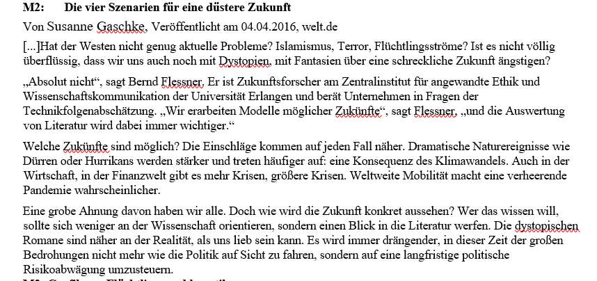 Materialgestütztes Schreiben argumentierender Texte? (Computer, Deutsch