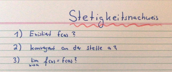 - (Schule, Mathe, Stetigkeitsnachweis)