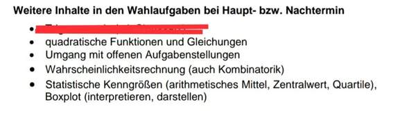 Mathe Abschlussprufung Welches Wahlthema Nehmen Schule Mathematik Prufung