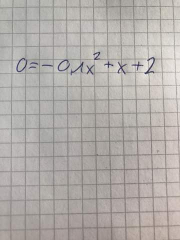 Mathe Gleichung 0? (Schule, Quadratische Funktionen ...