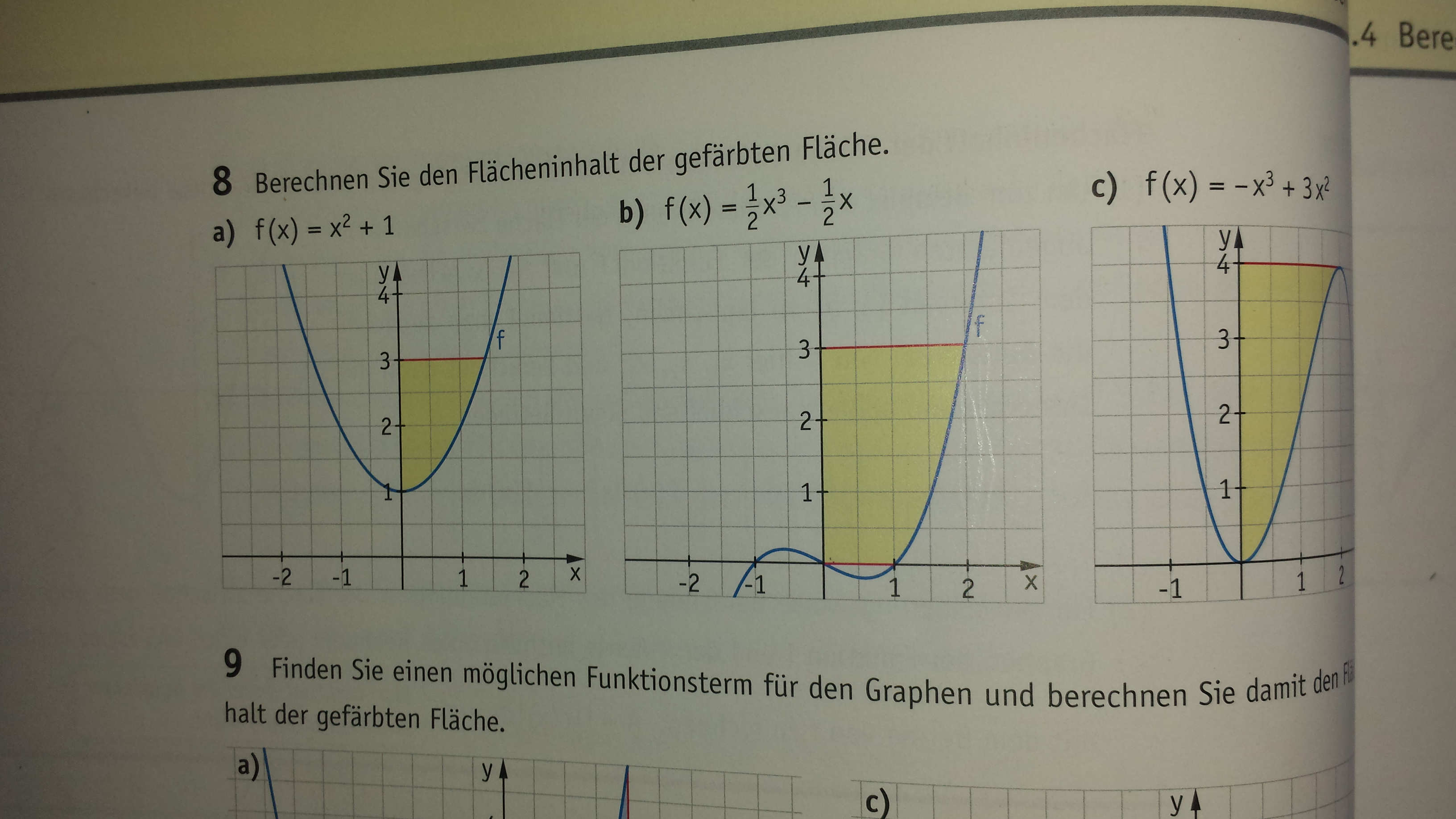 Mathe: Integralrechnung? (offen Fläche, B Genau Bestimmen)